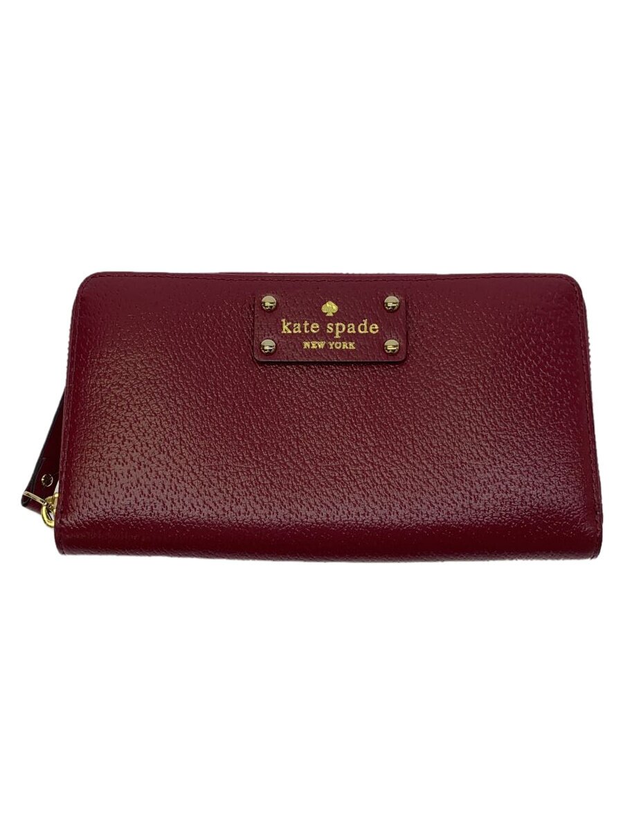【中古】kate spade new york◆長財布/レザー/BRD/レディース/WLRU1153【服飾雑貨他】