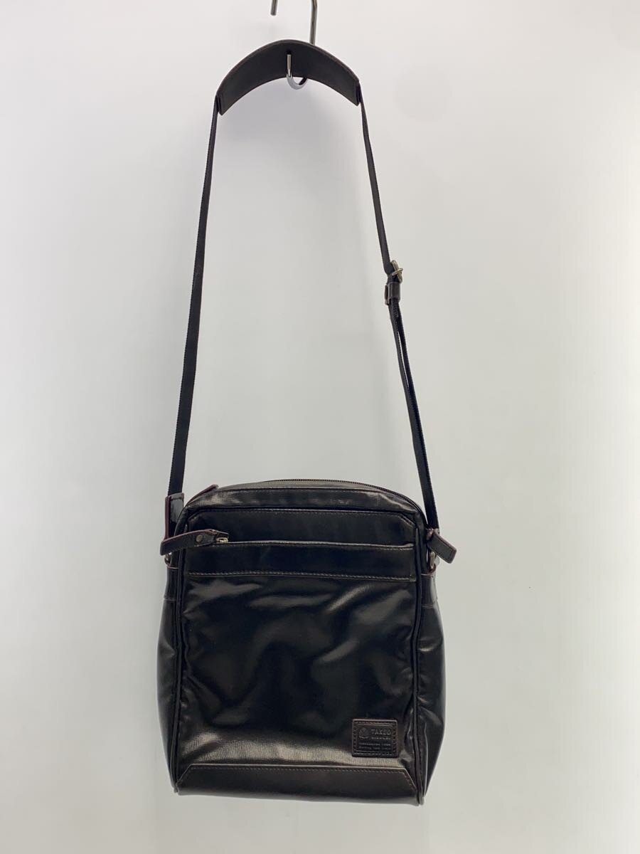 【中古】TAKEO KIKUCHI◆ショルダーバッグ/ナイロン/BLK【バッグ】