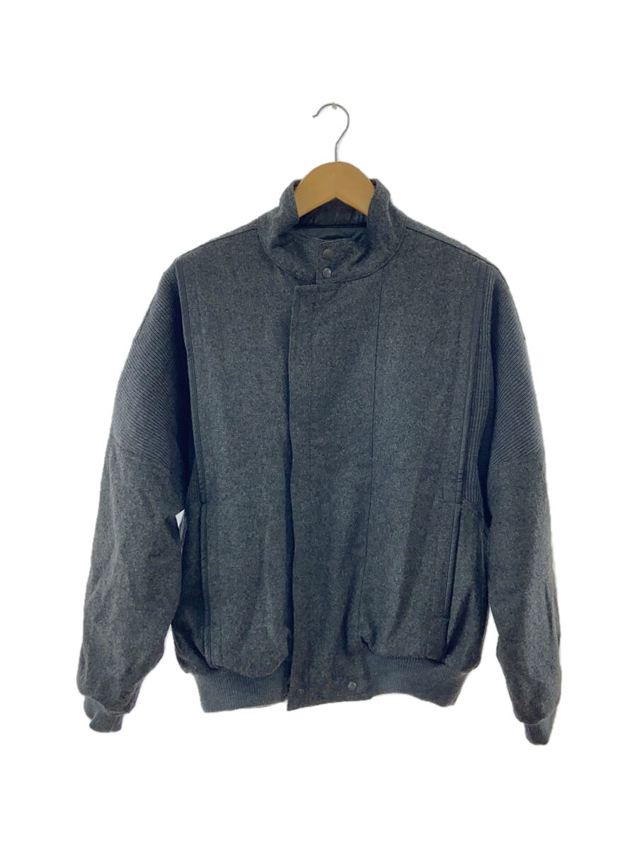 【中古】H・L/ジャケット/ブルゾン/L/ウール/GRY/ナイガイ社製【メンズウェア】