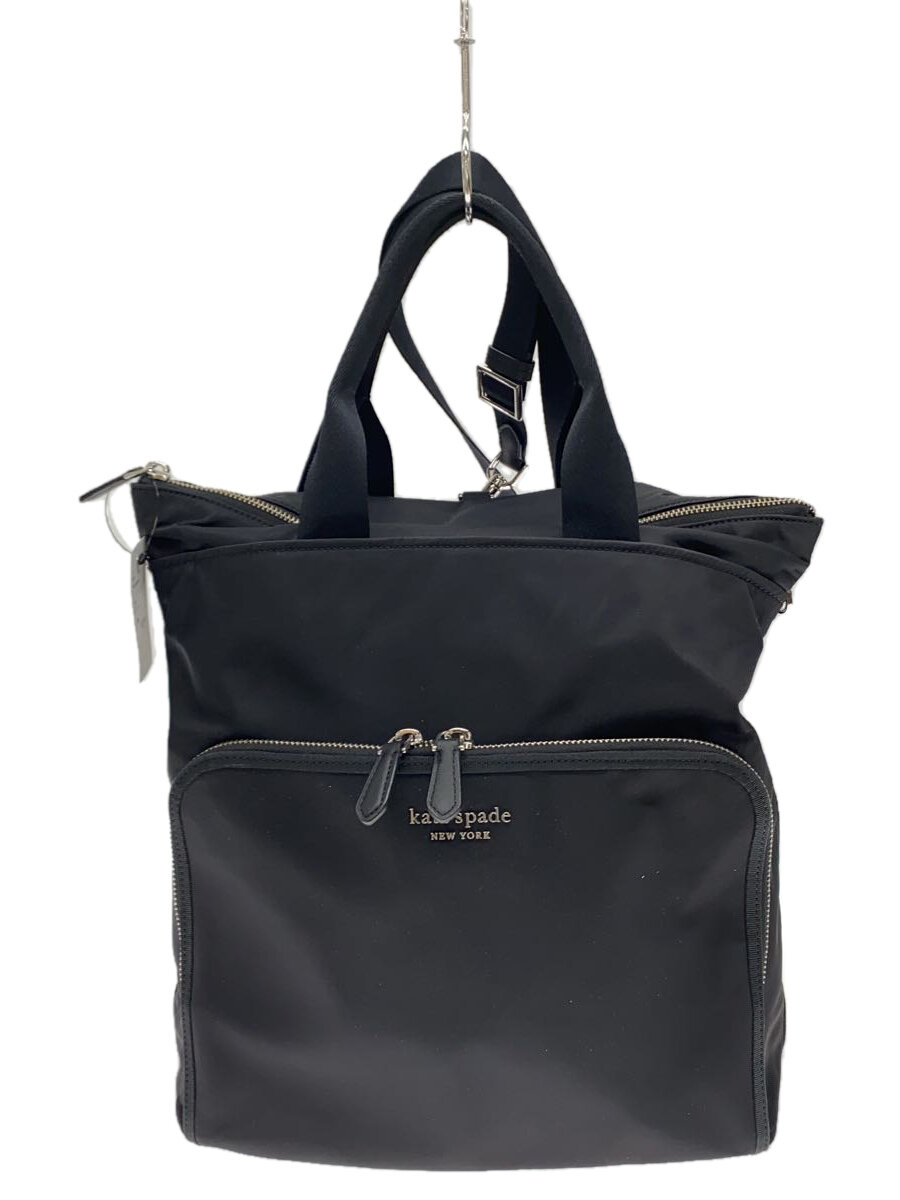 【中古】kate spade new york◆サム/コンバーチブルリュック/--/BLK/KB336【バッグ】