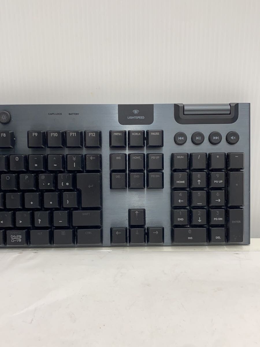 【中古】Logicool◆G913 LIGHTSPEED ワイヤレス Mechanical GamingKeyboard-Tactileブラック【パソコン】