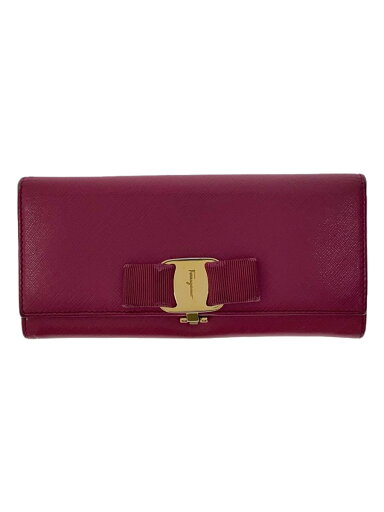 【中古】Salvatore Ferragamo◆長財布/レザー/PNK/レディース【服飾雑貨他】 【中古】Salvatore Ferragamo◆長財布/レザー/PNK/レディース【服飾雑貨他】