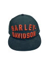 【中古】HARLEY DAVIDSON◆キャップ/FREE/ゴアテックス/BLK/無地/メンズ/97604-22VM【服飾雑貨他】