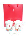 【中古】Gong cha/貢茶/2025福袋/HAPPINESS BAG/ペアマグカップ/2点セット/WHT【キッチン用品】