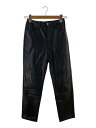 【中古】UNITED ARROWS◆ボトム/34/フェイクレザー/BLK/無地【レディースウェア】