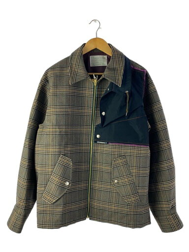 【中古】kolor◆ジャケット/3/ポリエステル/GRY/チェック/23wcm-g04107//【メンズウェア】 【中古】kolor◆ジャケット/3/ポリエステル/GRY/チェック/23wcm-g04107//【メンズウェア】