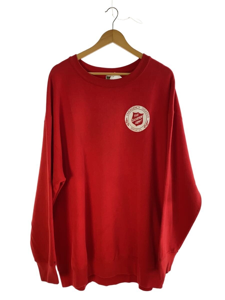 【中古】FRUIT OF THE LOOM◆00s/THE SALVATION ARMY/スウェット/XXL/コットン/RED//【メンズウェア】