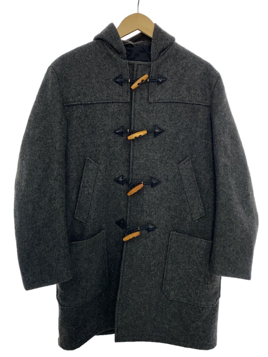 【中古】Schott◆ダッフルコート/38/ウール/GRY/無地/AT748【メンズウェア】