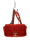 【中古】CHANEL◆ジャージー マトラッセ チェーンショルダーバッグ/--/ORN【バッグ】