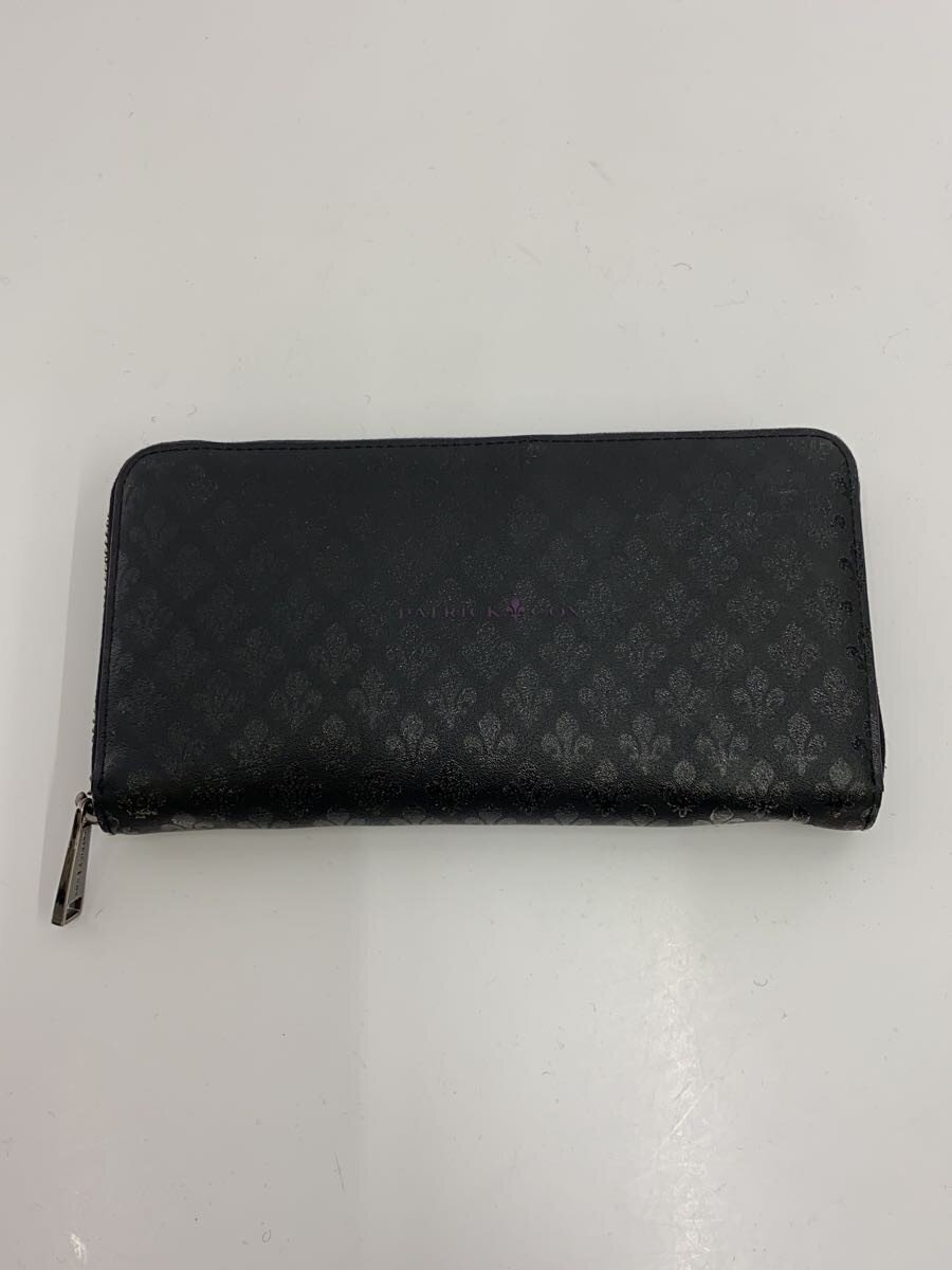 【中古】PATRICK COX◆長財布/PVC/BLK/総柄/メンズ【服飾雑貨他】