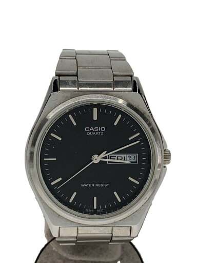 【中古】CASIO◆クォーツ腕時計/アナログ/ステンレス/BLK/SLV/MTP-1240DJ【服飾雑貨他】 【中古】CASIO◆クォーツ腕時計/アナログ/ステンレス/BLK/SLV/MTP-1240DJ【服飾雑貨他】