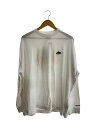 【中古】PEACEMINUSONE◆長袖Tシャツ/M/--/WHT/DR0097-100【メンズウェア】