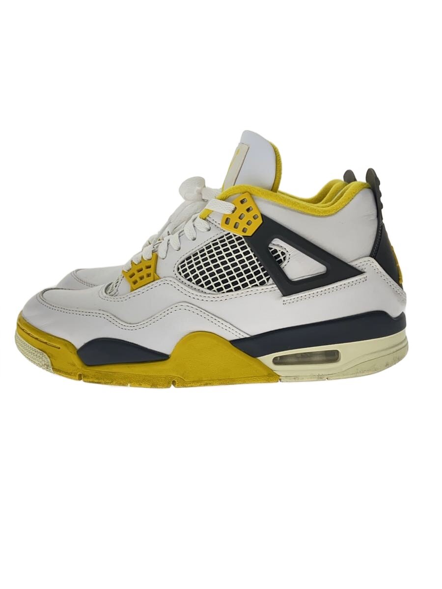 NIKE◆ローカットスニーカー/27.5cm/WHT/レザー/AQ9129-101/Jordan 4 Retro