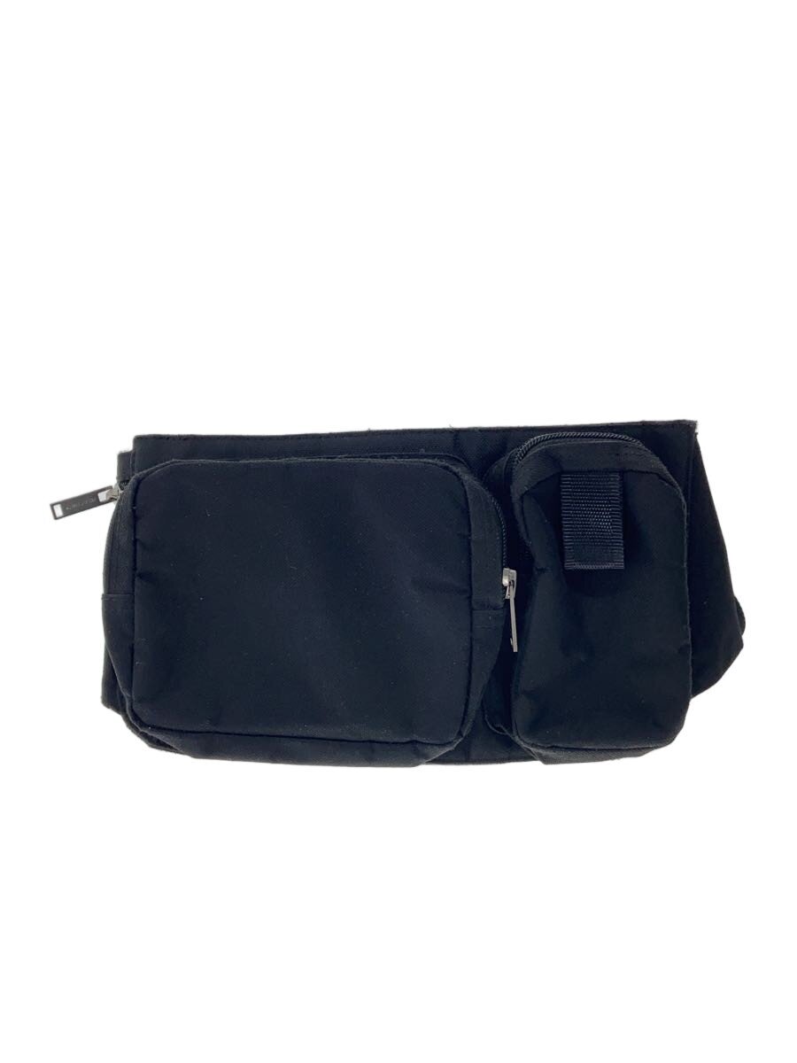 HELIOT EMIL◆WAIST BAG BK/ウエストバッグ/BLK