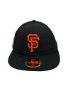 【中古】NEW ERA◆キャップ/7 3/8/ポリエステル/BLK/無地/メンズ【服飾雑貨他】(4)