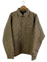 【中古】STUSSY◆OLD STUSSY/パフジャケット/Thermolite PLUS/シャネルロゴ/モノグラム/SIZE:L【メンズウェア】