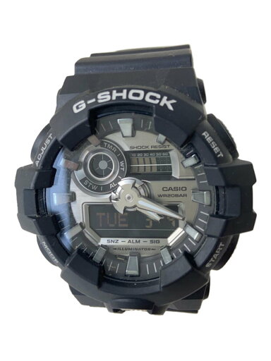 【中古】CASIO◆クォーツ腕時計・G-SHOCK/デジアナ/ラバー/SLV/BLK/SS【服飾雑貨他】 【中古】CASIO◆クォーツ腕時計・G-SHOCK/デジアナ/ラバー/SLV/BLK/SS【服飾雑貨他】