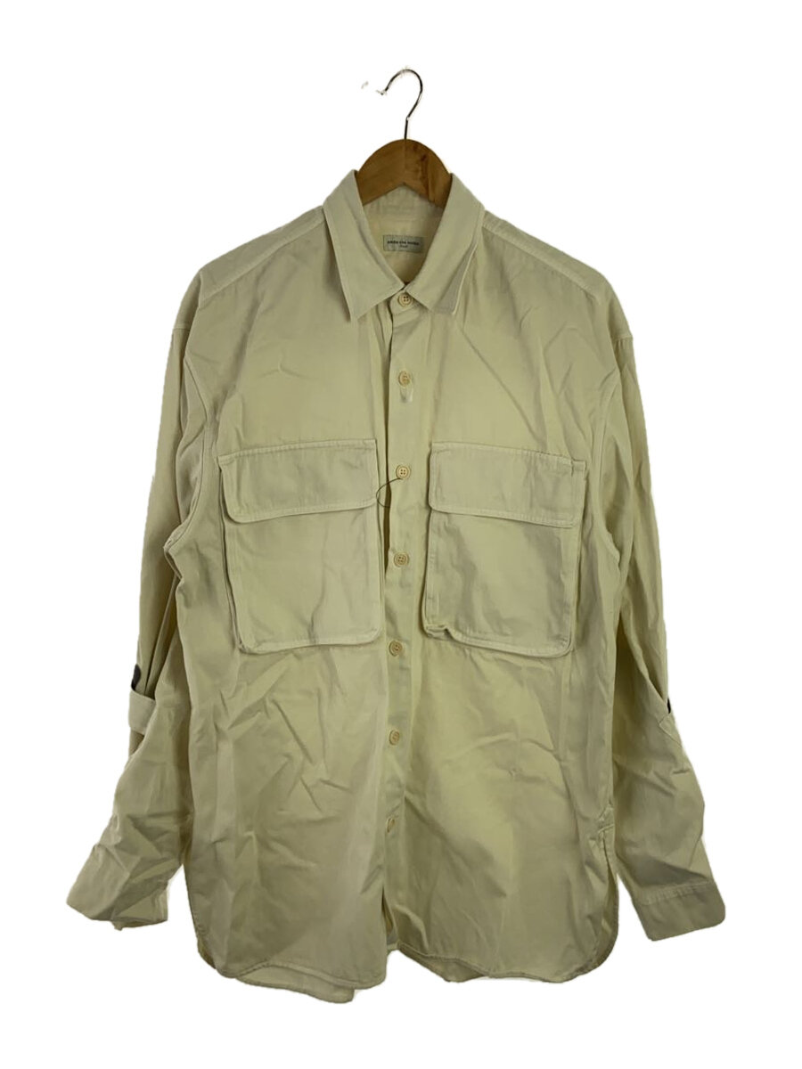 【中古】DRIES VAN NOTEN◆ジャケット/S/コットン/CRM/無地【メンズウェア】