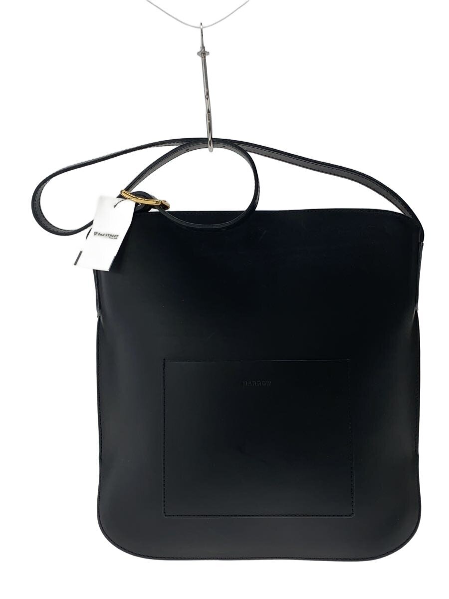 【中古】marrow◆マロウ/CURVE SHOULDER/ショルダーバッグ/レザー/BLK【バッグ】