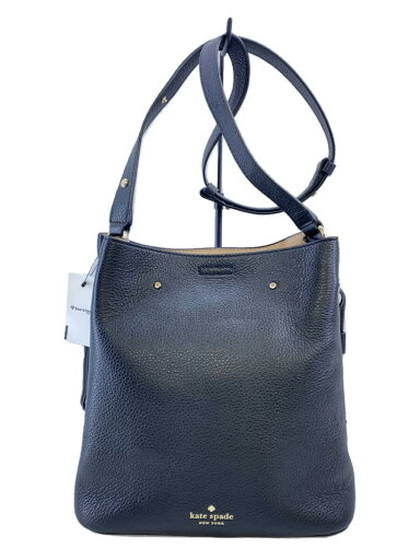 【中古】kate spade new york◆ショルダーバッグ/レザー/BLK/無地【バッグ】 【中古】kate spade new york◆ショルダーバッグ/レザー/BLK/無地【バッグ】