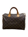 【中古】LOUIS VUITTON◆1)スピーディ30_モノグラム・キャンバス_BRW/PVC/BRW【バッグ】(4)