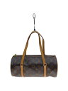 【中古】LOUIS VUITTON◆2)パピヨン30_モノグラム・キャンバス_ブラウン/PVC/ブラウン/モノグラム【バッグ】