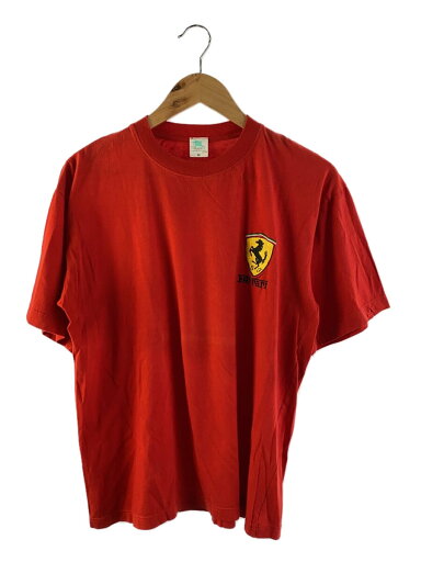 【中古】Ferrari◆Tシャツ/M/コットン/RED/プリント【メンズウェア】 【中古】Ferrari◆Tシャツ/M/コットン/RED/プリント【メンズウェア】