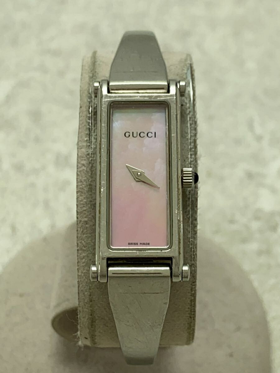 【中古】GUCCI◆腕時計/アナログ/PNK/S