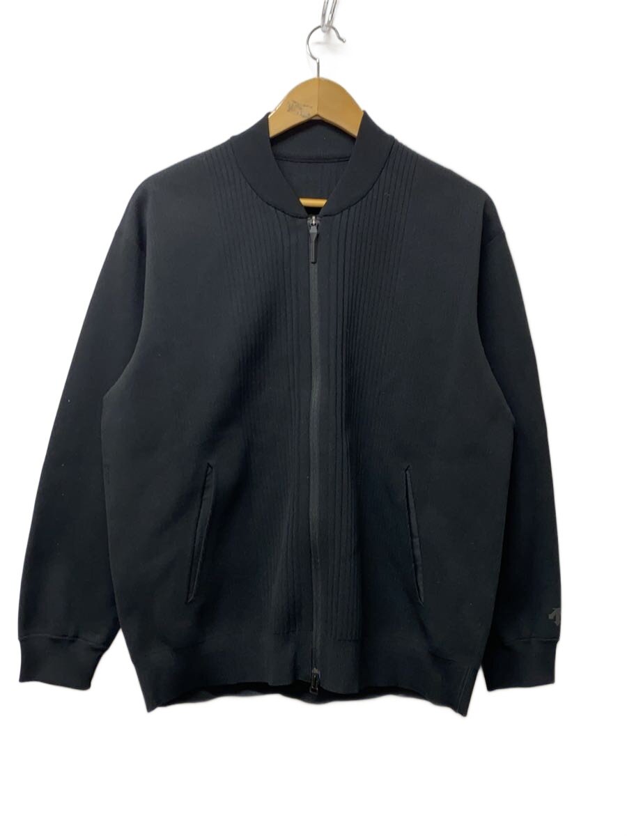 【中古】DESCENTE ALLTERRAIN ◆ブルゾン/M/ポリエステル/BLK/無地/DU5SSWA2M【メンズウェア】