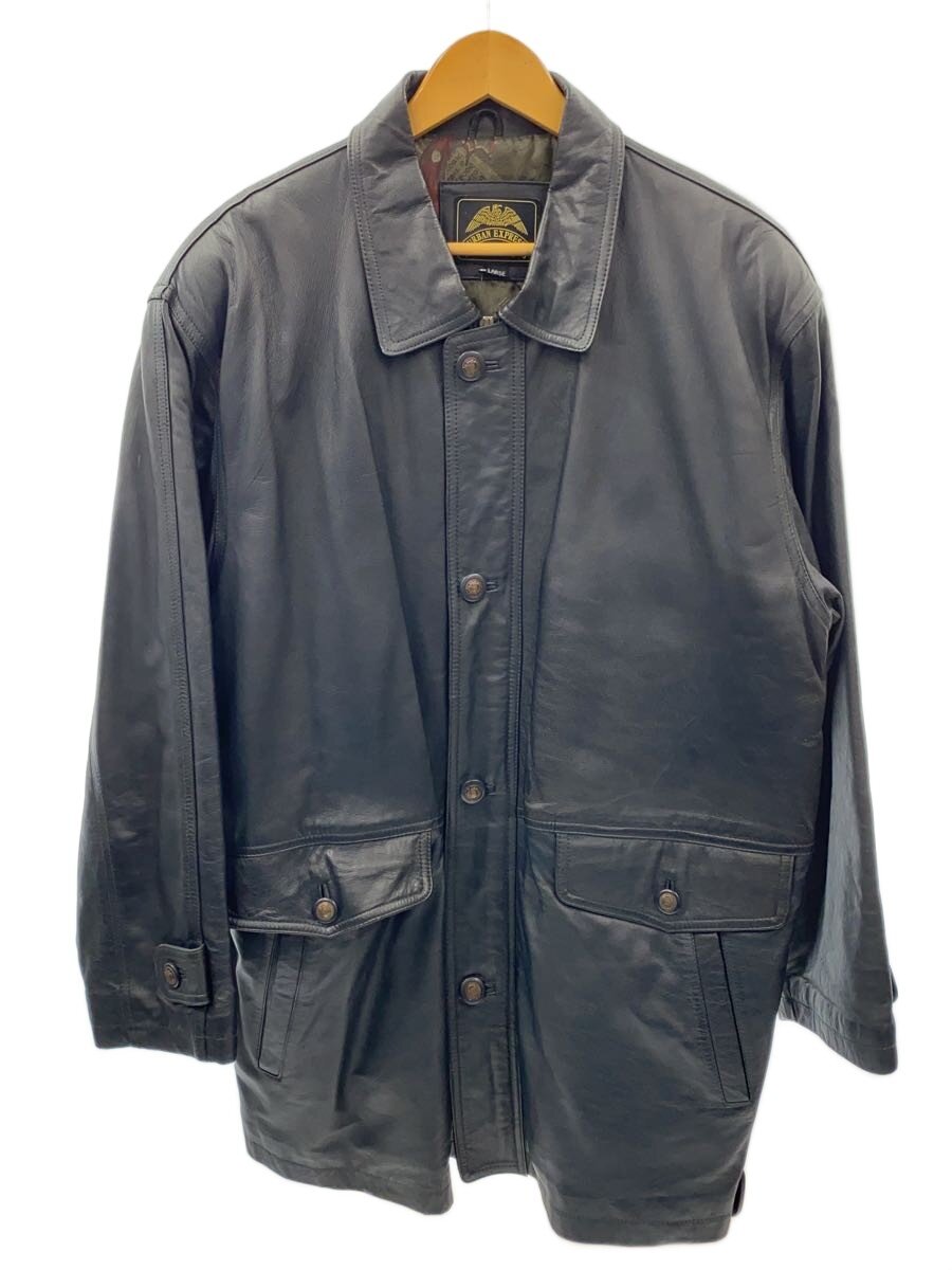 【中古】レザージャケット ブルゾン/L/羊革/BLK/URBAN EXPRESS【メンズウェア】