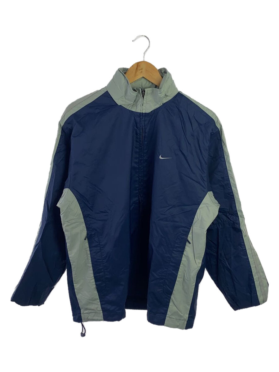 【中古】NIKE◆ナイロンジャケット/M/ナイロン/NVY/無地//【メンズウェア】