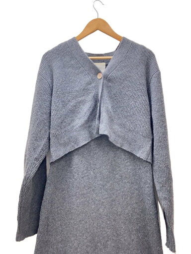 【中古】CASA FLINE◆ブラキャミソールニットワンピース/FREE/ポリエステル/GRY/無地/2224205007【レディースウェア】 【中古】CASA FLINE◆ブラキャミソールニットワンピース/FREE/ポリエステル/GRY/無地/2224205007【レディースウェア】