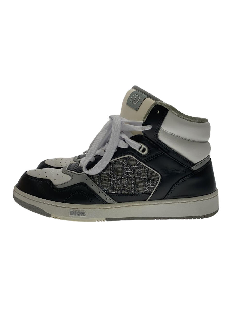 【中古】Dior HOMME◆ハイカットスニーカー/42/GRY【シューズ】