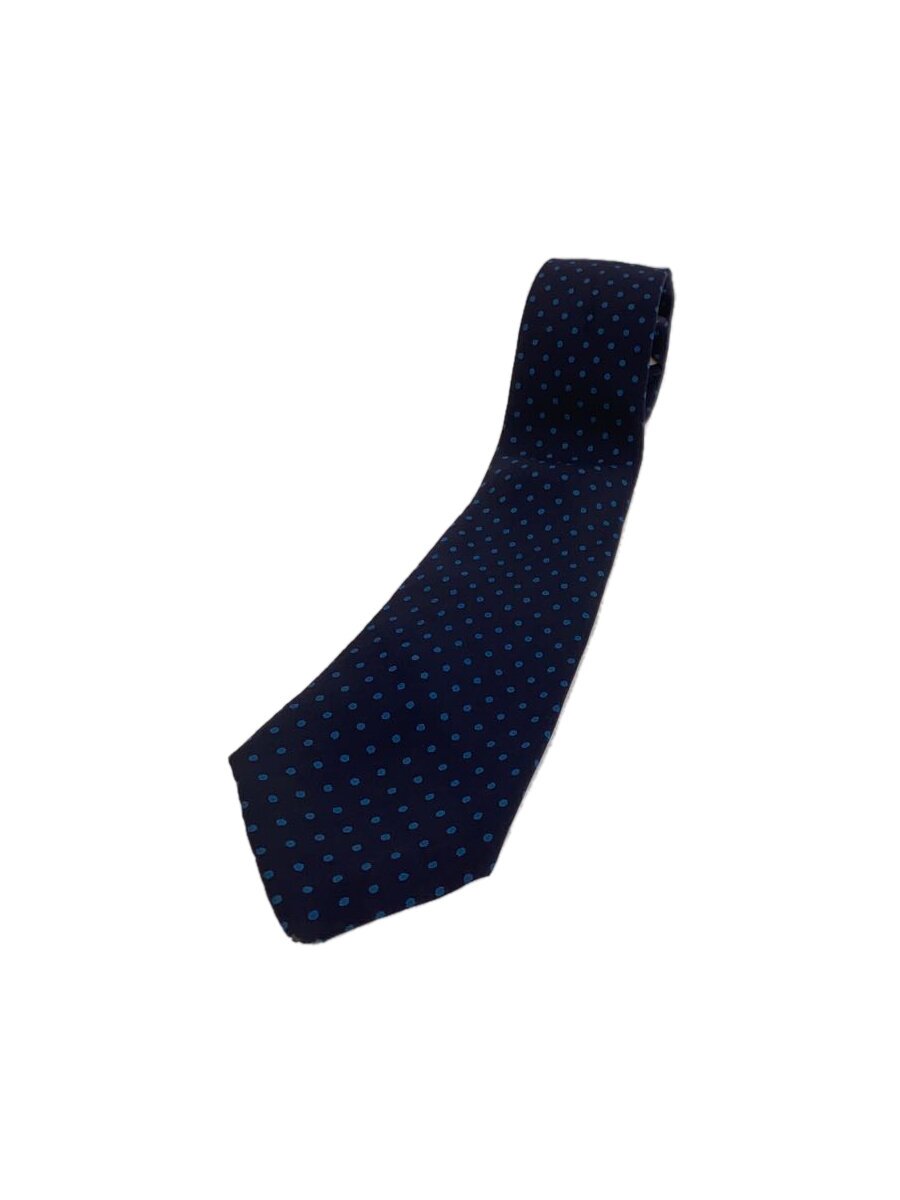 【中古】BROOKS BROTHERS◆60S-/黒タグ/汚れ有/ネクタイ/シルク/NVY/ドット/メンズ【服飾雑貨他】