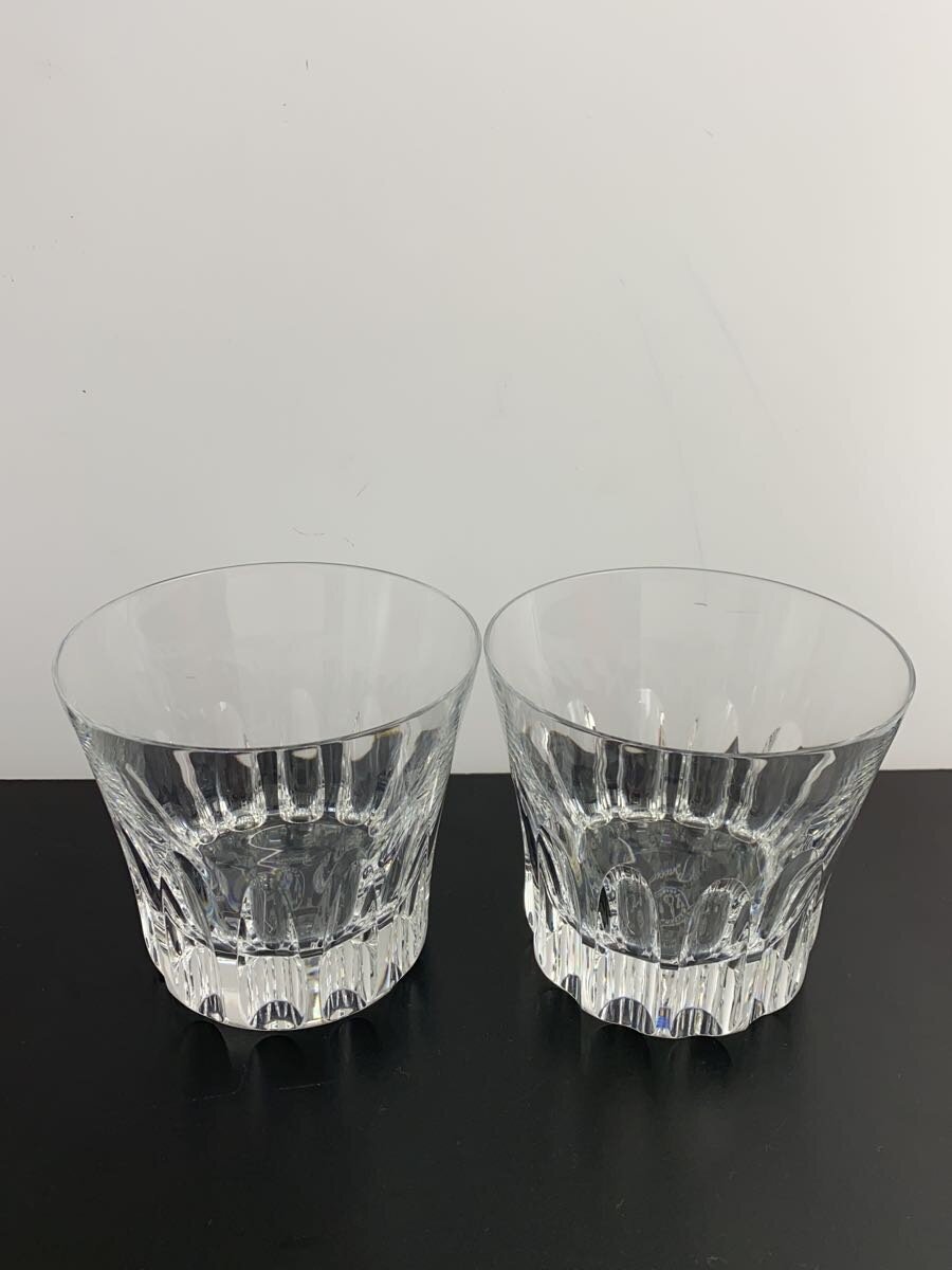 【中古】Baccarat◆グラス/2点セット/ETNA/エトナ/ペアグラス/オールドファッションド/H:8.5cm/W:9.5cm【キッチン用品】