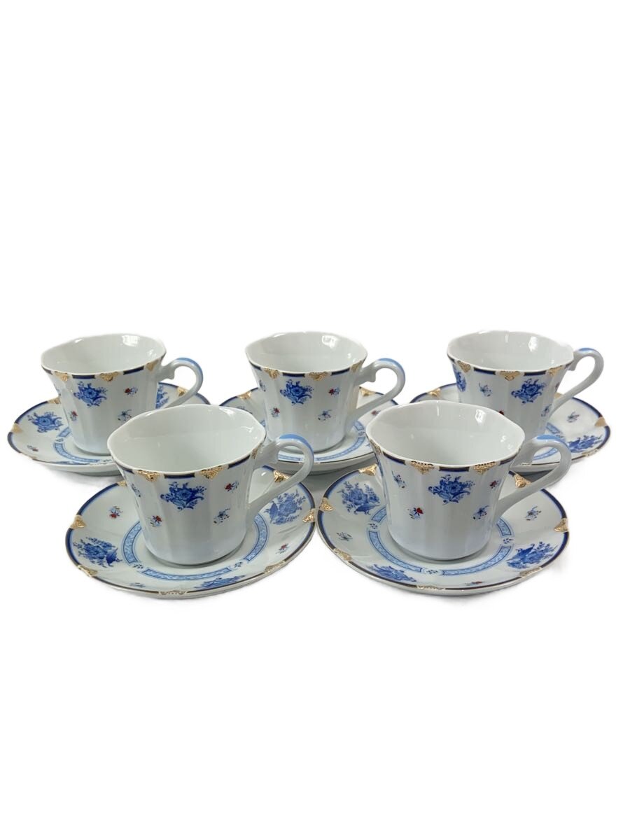 【中古】ROYAL EXCELLENT/カップ&ソーサー/5点セット/BLU//【キッチン用品】