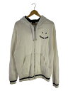 【中古】PS Paul Smith◆ジップパーカー/L/コットン/WHT//【メンズウェア】