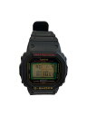 【中古】CASIO◆G-SHOCK/MANEKINEKO/腕時計/アナログ/ラバー/BLK/BLK/SS/DW-5600TMN【服飾雑貨他】