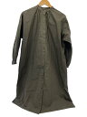 【中古】休日と詩◆ノーカラー/バンドカラー/長袖ワンピース/--/コットン/KHK/portom1803【レディースウェア】(4)
