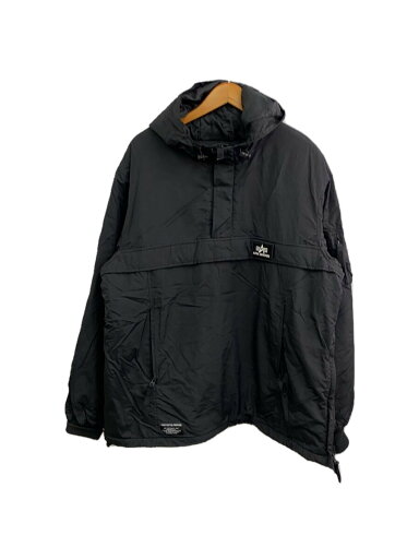 【中古】ALPHA INDUSTRIES◆プルオーバー/ナイロンジャケット/XL/ナイロン/BLK/LKZ10014【メンズウェア】 【中古】ALPHA INDUSTRIES◆プルオーバー/ナイロンジャケット/XL/ナイロン/BLK/LKZ10014【メンズウェア】