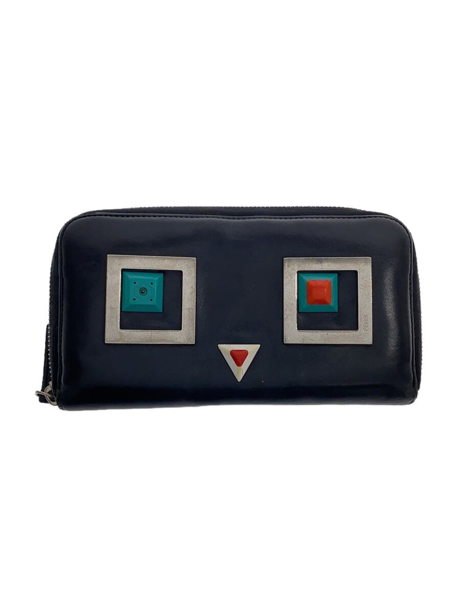 【中古】FENDI◆ラウンドファスナー長財布/レザー/ブラック/レディース/8M0299SL61788210【服飾雑貨他】