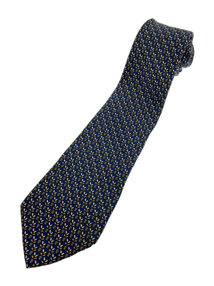 FERRAGAMO - 【中古】Salvatore Ferragamo◆ネクタイ/シルク/NVY/メンズ【服飾雑貨他】