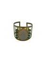 【中古】mame kurogouchi◆アベンチュリンバングル/--/カラーストーン/GLD/レディース【服飾雑貨他】