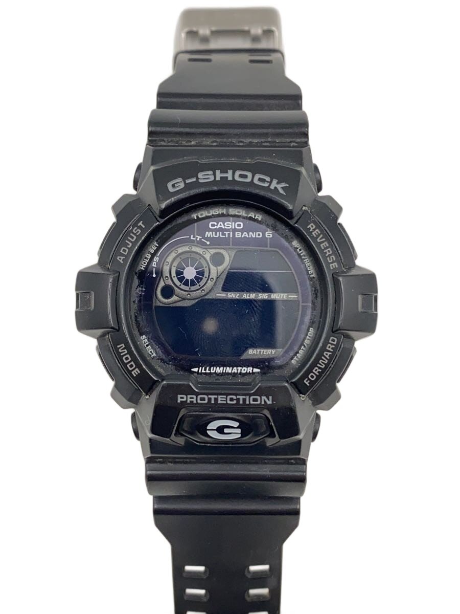 【中古】CASIO◆ソーラー腕時計/デジタル/ラバー/BLK/BLK/GW-8900A【服飾雑貨他】