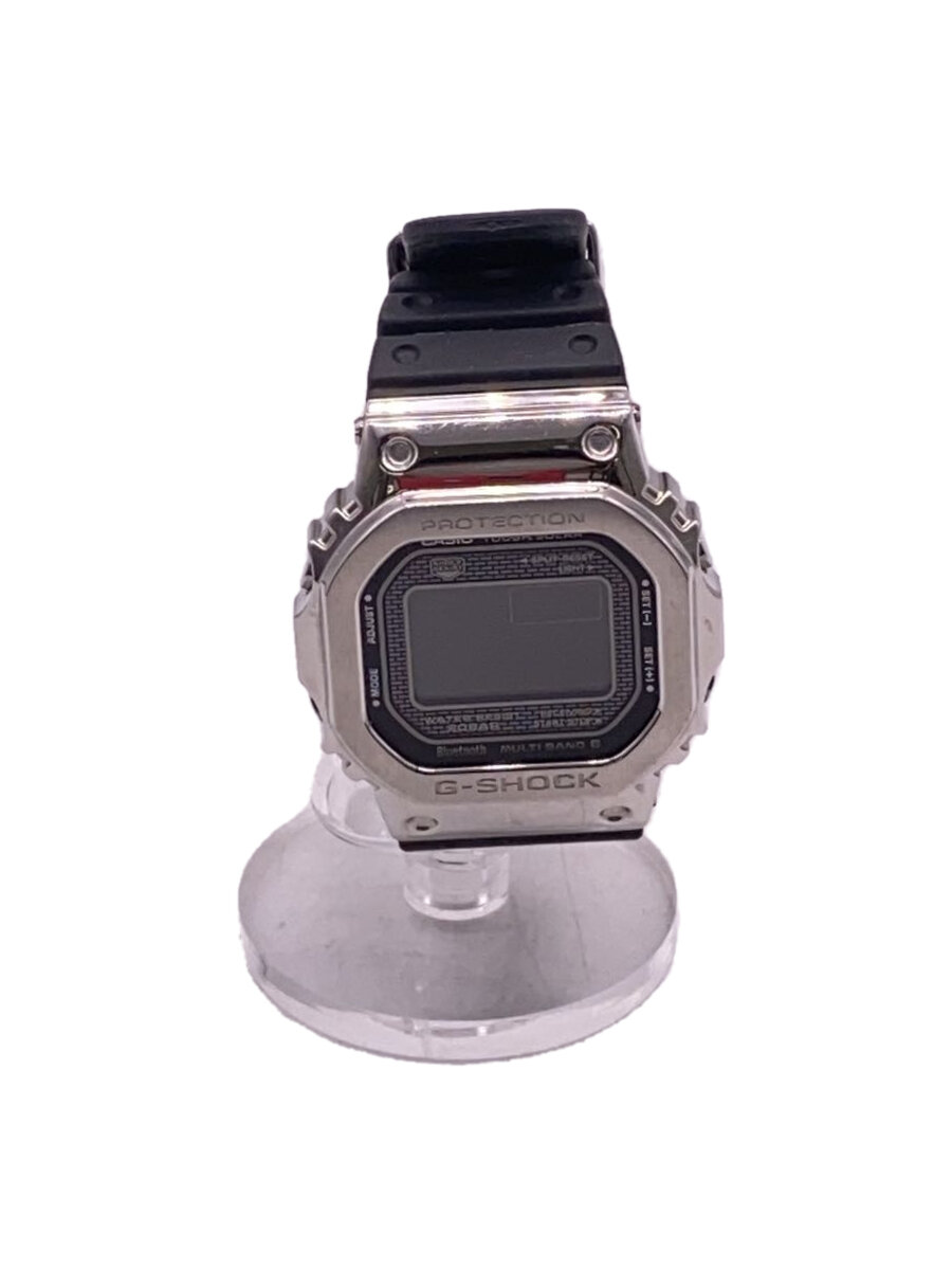 【中古】CASIO◆ソーラー腕時計・G-SHOCK/デジタル/SLV【服飾雑貨他】