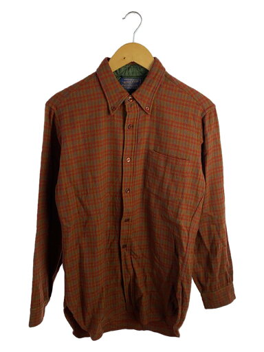【中古】PENDLETON◆長袖シャツ/M/ウール/チェック/50s//【メンズウェア】 【中古】PENDLETON◆長袖シャツ/M/ウール/チェック/50s//【メンズウェア】
