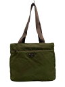 【中古】PRADA◆トートバッグ/ナイロン/GRN/B4656F【バッグ】