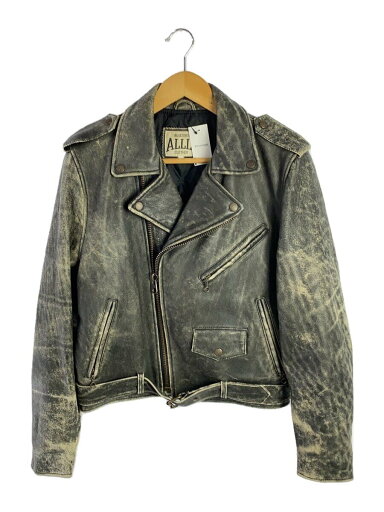 【中古】ALLIX/レザージャケット・ブルゾン/M/レザー/GRY【メンズウェア】 【中古】ALLIX/レザージャケット・ブルゾン/M/レザー/GRY【メンズウェア】