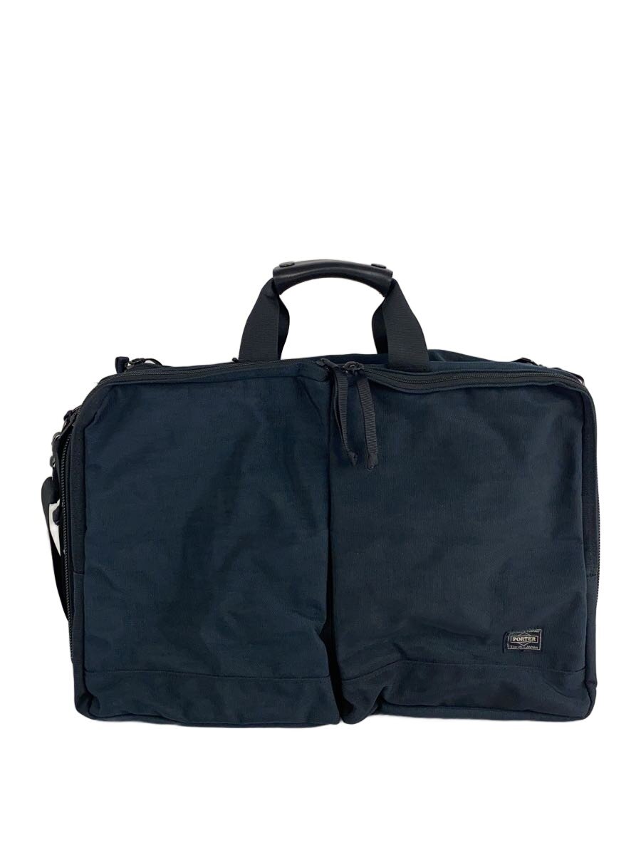 【中古】PORTER◆EINS/ビジネスバッグ/ナイロン/ブラック/無地【バッグ】