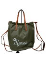 【中古】MARNI◆バッグ/レザー/カーキ/ZAMP0011Q3【バッグ】